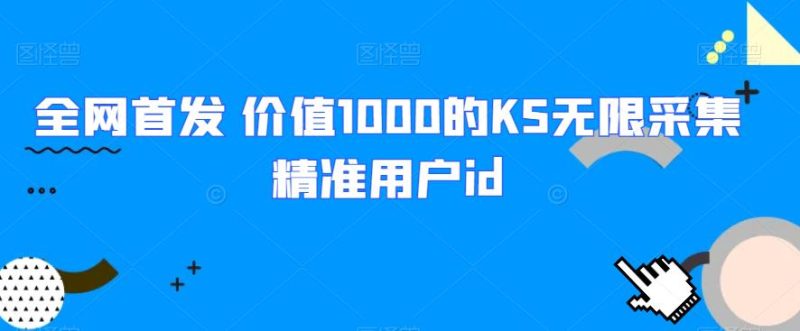 全网首发 价值1000的KS无限采集精准用户id祝你网-副业赚钱-互联网创业-资源整合祝你网