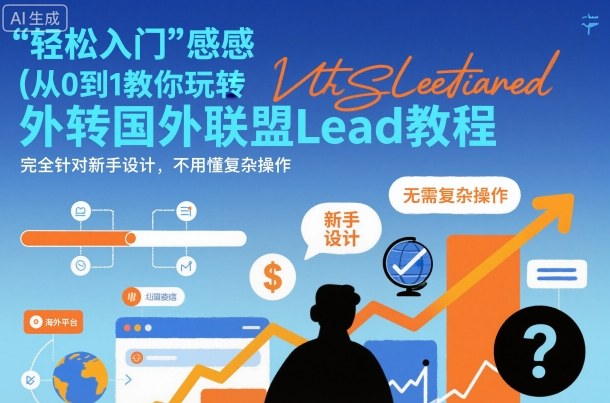 国外联盟賺美刀项目,从0到1教你玩转国外联盟Lead教程,纯新手可操作性100%祝你网-副业赚钱-互联网创业-资源整合祝你网