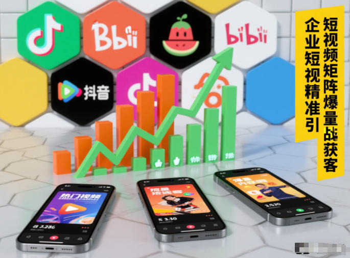企业短视频精准引流矩阵获客，短视频矩阵爆量战法祝你网-副业赚钱-互联网创业-资源整合祝你网