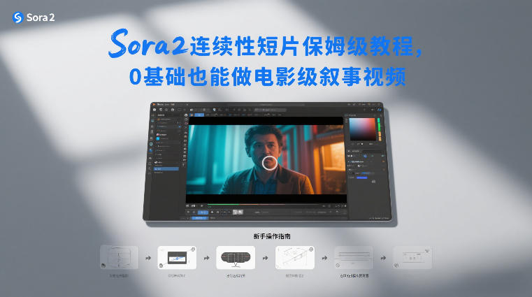 Sora2连续性短片保姆级教程，0基础也能做电影级叙事视频祝你网-副业赚钱-互联网创业-资源整合祝你网