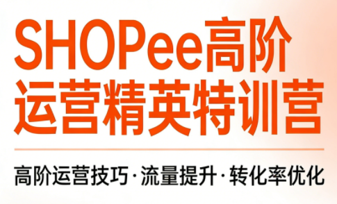 梦凡老师·Shopee虾皮高阶运营课程祝你网-副业赚钱-互联网创业-资源整合祝你网