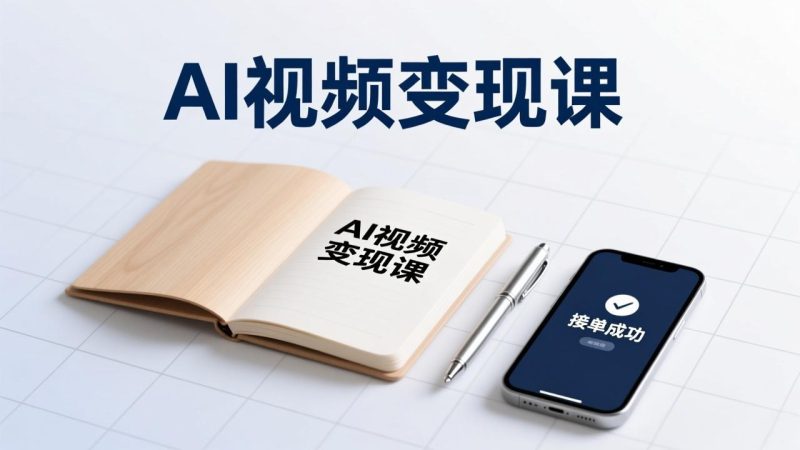 AI视频变现课，学完即可创作短片、接商单，实现副业增收，单项目报价可达千元祝你网-副业赚钱-互联网创业-资源整合祝你网