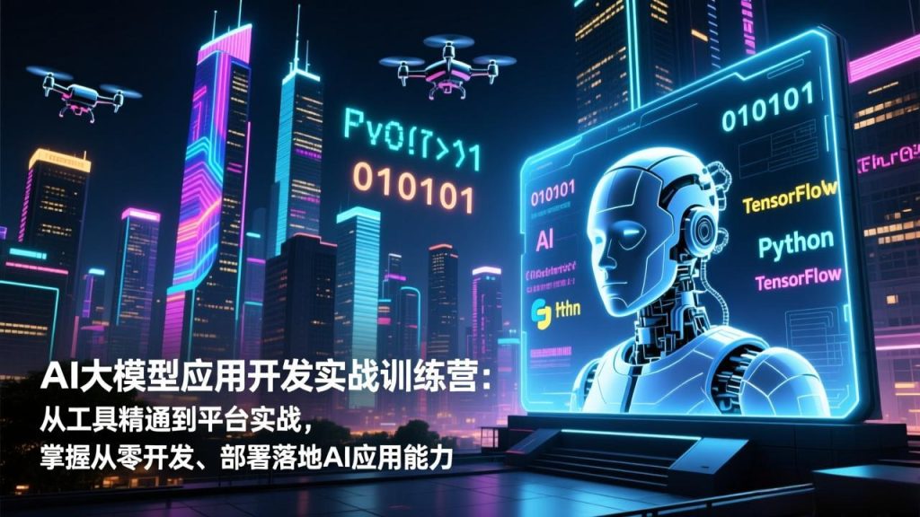 AI大模型应用开发实战训练营:从工具精通到平台实战,掌握从零开发、部署落地AI应用能力祝你网--专注互联网创业.信息差副业研究拒绝割韭菜祝你网