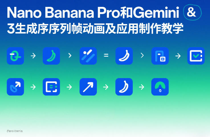 Nano Banana Pro和Gemini 3生成序列帧动画及应用制作教学祝你网-副业赚钱-互联网创业-资源整合祝你网