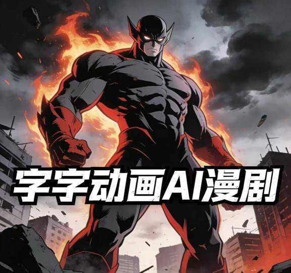 字字动画AI漫剧2026年第1期系统课程，小白看完就能学会实操的漫剧课，单人月收1-3W祝你网-副业赚钱-互联网创业-资源整合祝你网