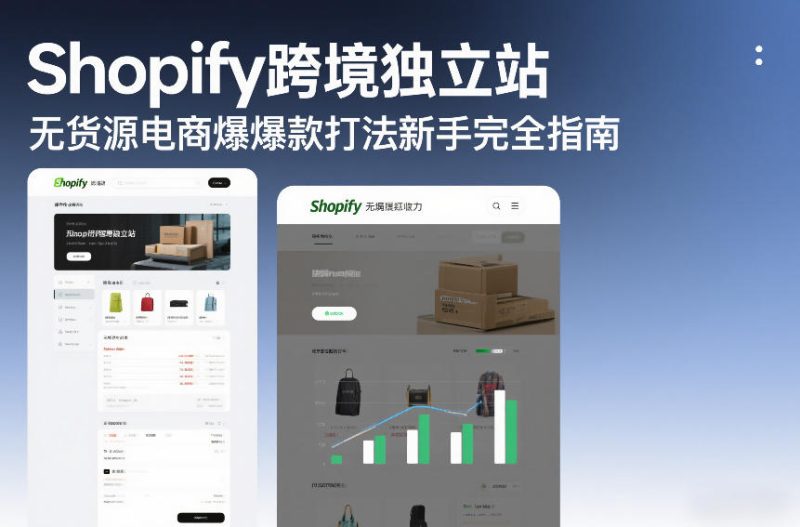 Shopify跨境独立站无货源电商爆款打法新手完全指南祝你网-副业赚钱-互联网创业-资源整合祝你网