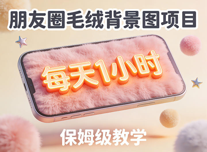 朋友圈动态背景图项目，每天1小时，实战保姆级教学【第二期】祝你网-副业赚钱-互联网创业-资源整合祝你网