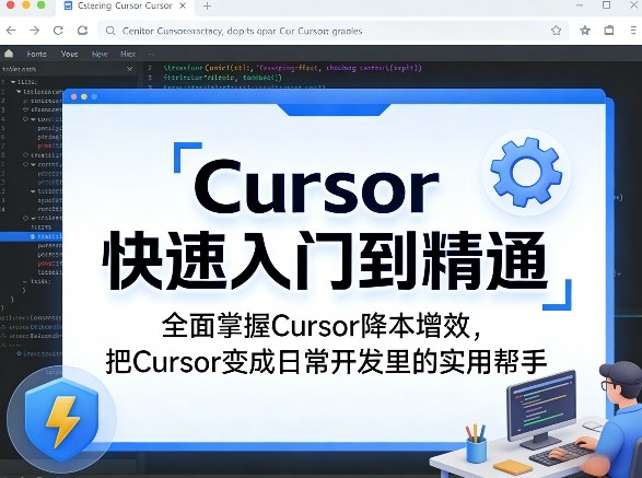 Cursor快速入门到精通，全面掌握Cursor降本增效，把Cursor变成日常开发里的实用帮手祝你网-副业赚钱-互联网创业-资源整合祝你网