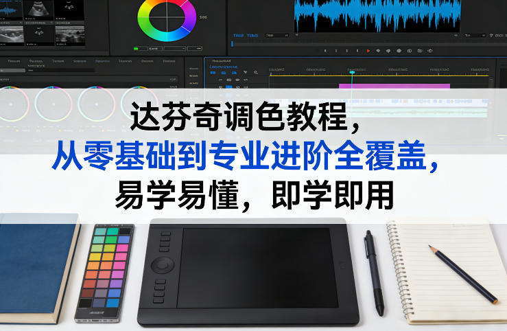 达芬奇调色教程，从零基础到专业进阶全覆盖，易学易懂，即学即用祝你网-副业赚钱-互联网创业-资源整合祝你网