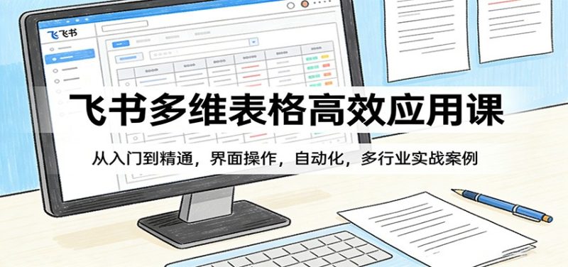 飞书多维表格高效应用课：从入门到精通，界面操作，自动化，多行业实战案例祝你网-副业赚钱-互联网创业-资源整合祝你网