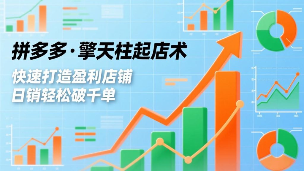 拼多多·擎天柱起店术3.0(更新祝你网--专注互联网创业.信息差副业研究拒绝割韭菜祝你网