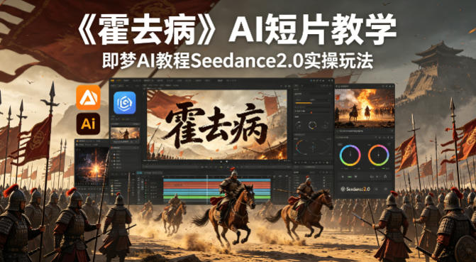 《霍去病》AI短片教学，即梦AI教程Seedance2.0实操玩法祝你网-副业赚钱-互联网创业-资源整合祝你网