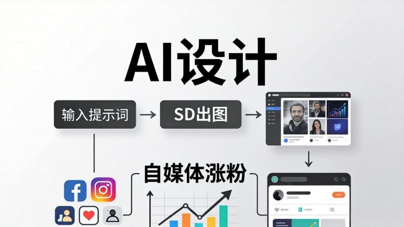 人人都是AI设计师：SD出图+自媒体涨粉一站教学，告别图文素材焦虑，AI设计让你轻松避开内卷祝你网-副业赚钱-互联网创业-资源整合祝你网