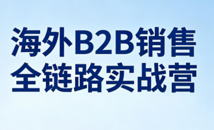 雨哥·海外B2B销售全链路实战营祝你网-副业赚钱-互联网创业-资源整合祝你网