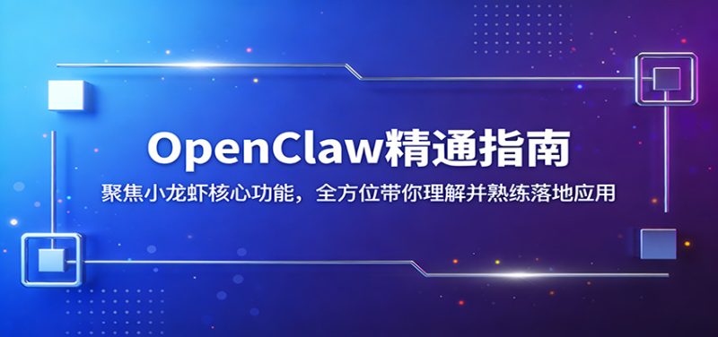 OpenClaw精通指南:聚焦小龙虾核心功能,全方位带你理解并熟练落地应用祝你网-副业赚钱-互联网创业-资源整合祝你网