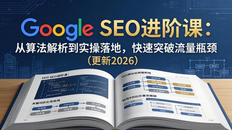 Google SEO进阶课：从算法解析到实操落地，快速突破流量瓶颈(更新2026祝你网-副业赚钱-互联网创业-资源整合祝你网