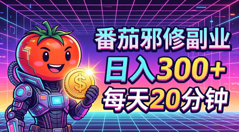番茄小说撸金，日入300+，每天20分钟！五一必看，独家项目，副业小白友好，超级简单【揭秘】祝你网--专注互联网创业.信息差副业研究拒绝割韭菜祝你网
