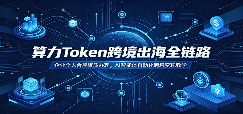 01c58abd74b44c1115906df04ff818af.jpeg 算力Token跨境出海全链路:企业个人合规资质办理,AI智能体自动化跨境变现教学