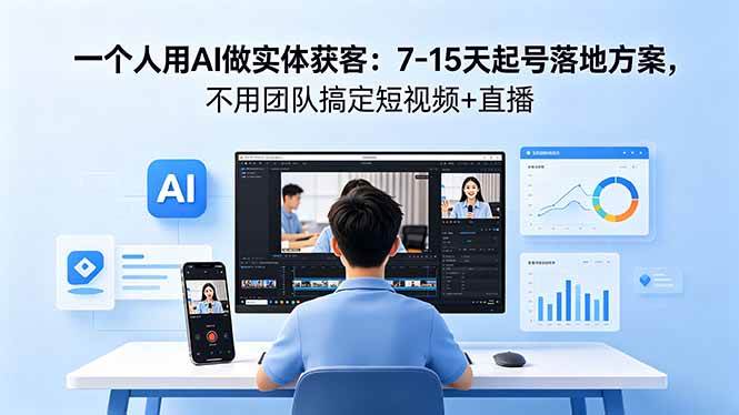027cbd7b270e329360e98264632773b6.jpeg (18432期)一个人用AI做实体获客:7-15天起号落地方案,不用团队搞定短视频+直播