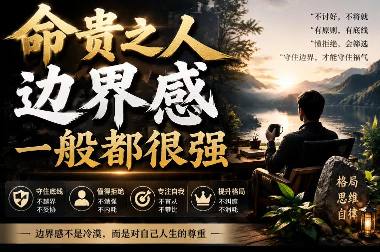 付费文章：命贵之人，边界感一般都很强祝你网--专注互联网创业.信息差副业研究拒绝割韭菜祝你网