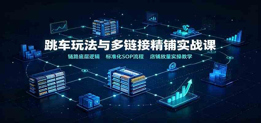 048715630472d112d15b32287652e597.jpeg 跳车玩法与多链接精铺实战课:链路底层逻辑,标准化SOP流程,店铺放量实操教学