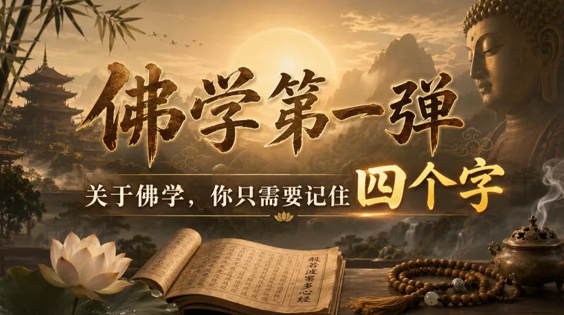 付费文章:佛学第一弹,关于佛学,你只需要记住四个字祝你网--专注互联网创业.信息差副业研究拒绝割韭菜祝你网