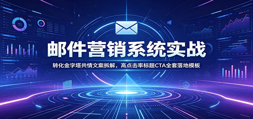 邮件营销系统实战：转化金字塔共情文案拆解，高点击率标题CTA全套落地模板祝你网--专注互联网创业.信息差副业研究拒绝割韭菜祝你网