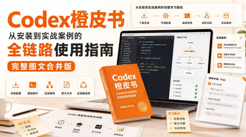 Codex橙皮书，从安装到实战案例的全链路使用指南，完整图文合并版祝你网--专注互联网创业.信息差副业研究拒绝割韭菜祝你网