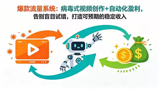 08e3a6152ff02ffafa36a097473ab86f.webp 爆款流量系统:病毒式视频创作+自动化盈利,告别盲目试错,打造可预期的稳定收入