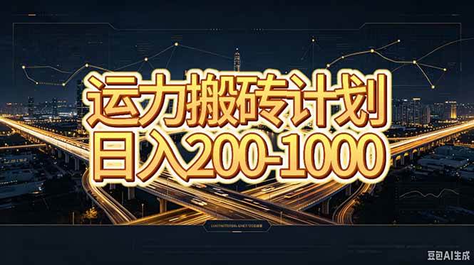 （20283期）运力搬砖，风口项目。当日收益稳定200-1000。 每天仅需一小时，新人轻松上手。祝你网--专注互联网创业.信息差副业研究拒绝割韭菜祝你网