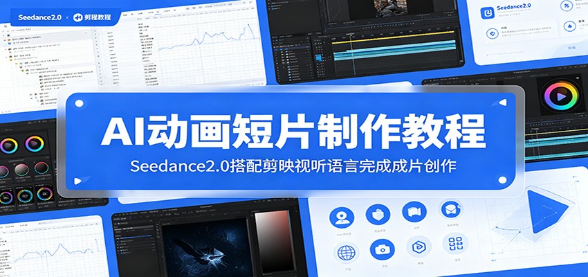 AI动画短片制作教程:Seedance2.0搭配剪映视听语言完成成片创作祝你网--专注互联网创业.信息差副业研究拒绝割韭菜祝你网