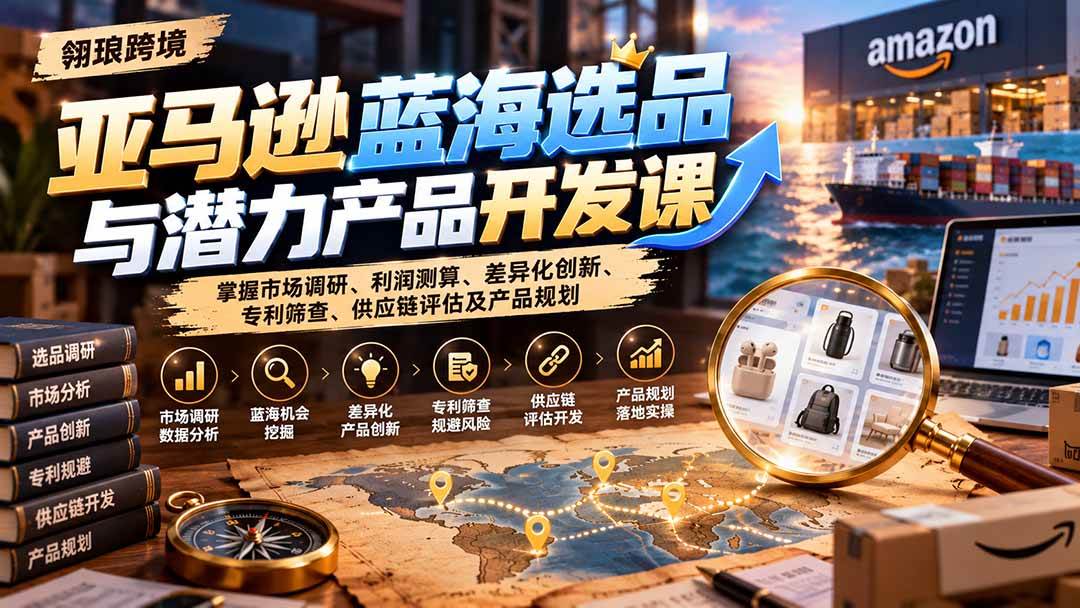 13c7bc8a5e2531297cf0930c63d5993f.jpeg (21035期)亚马逊蓝海选品与潜力产品开发课:掌握市场调研、利润测算、差异化创新、专利筛查、供应链评估及产品规划