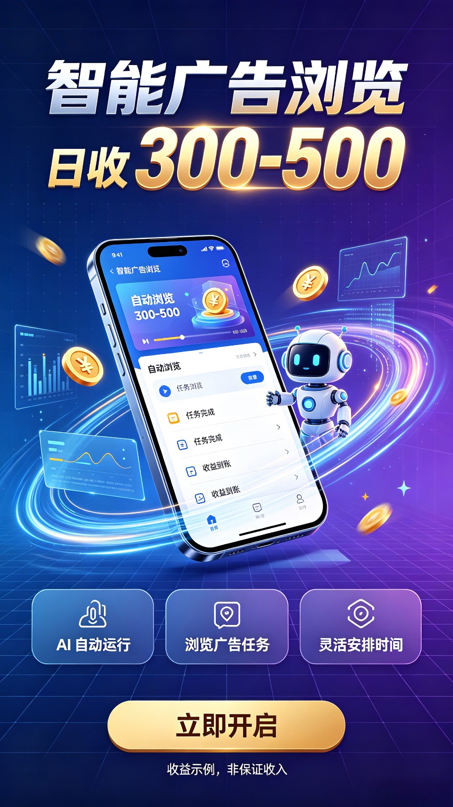 AI智能广告自动浏览副业项目，解放双手自动运行，碎片时间轻松开启副业增收渠道祝你网--专注互联网创业.信息差副业研究拒绝割韭菜祝你网