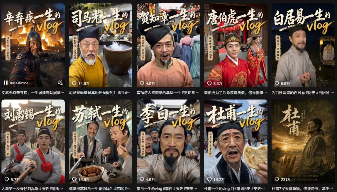 1617381d3ab477e64ccf6d0bf7606f7b.webp 抖音80W粉丝博主的AI历史人物生平VLOG教学,不用拍摄不用露脸,AI帮你搞定,轻松解锁伙伴计划+精选收益