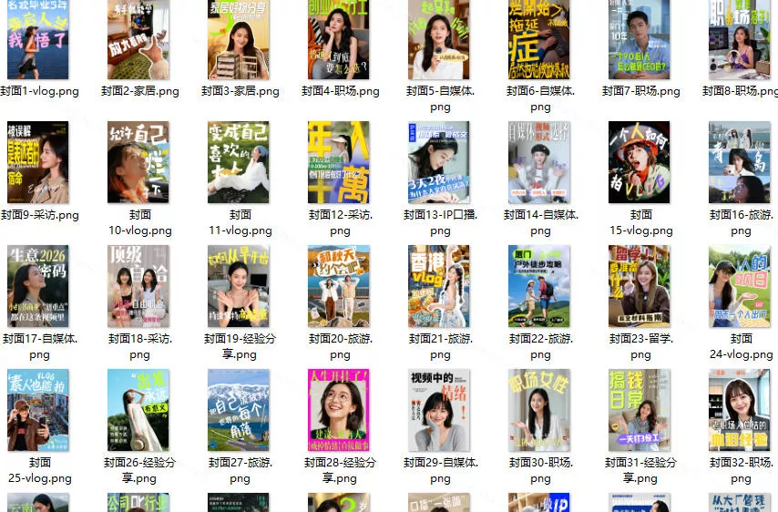 16b8f9c99ab5462a2e549ccfcffc7884.webp 高质量素材!200款+剪映高级美观网感封面预设,各行业通用,3s搞定超美观视频封面,爆款封面模板