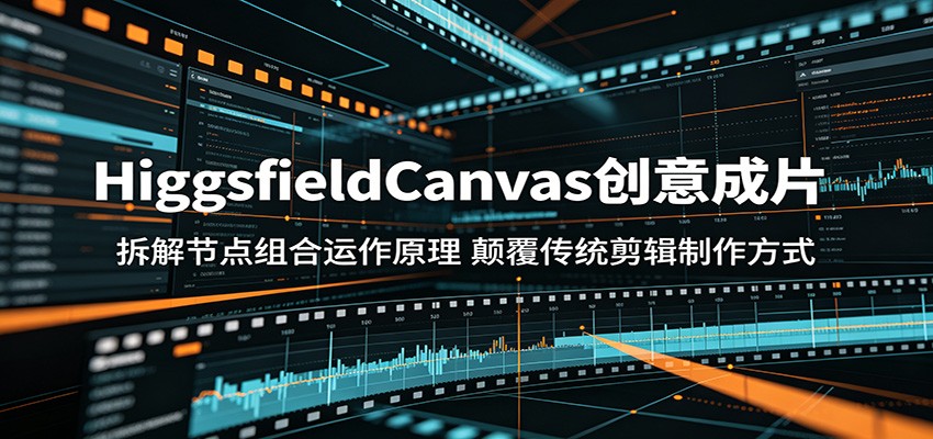 HiggsfieldCanvas创意成片:拆解节点组合运作原理,颠覆传统剪辑制作方式祝你网--专注互联网创业.信息差副业研究拒绝割韭菜祝你网