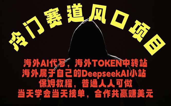冷门赛道风口项目 海外AI代写！0成本运作完全免费！当天注册当天接单，接单接到手抽筋，无脑…祝你网--专注互联网创业.信息差副业研究拒绝割韭菜祝你网