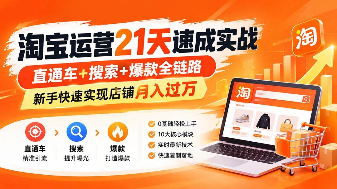 1aa7223e8ef387e69b1728aff5f24914.jpeg (20125期)淘宝运营21天速成实战(更新8月),直通车+搜索+爆款全链路,新手快速实现店铺月入过万
