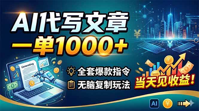 1f4acbfc2138a8517ce4f0385b00898f.jpeg (18575期)AI代写文章,一单1000+,全套爆款指令+无脑复制玩法,当天见收益!