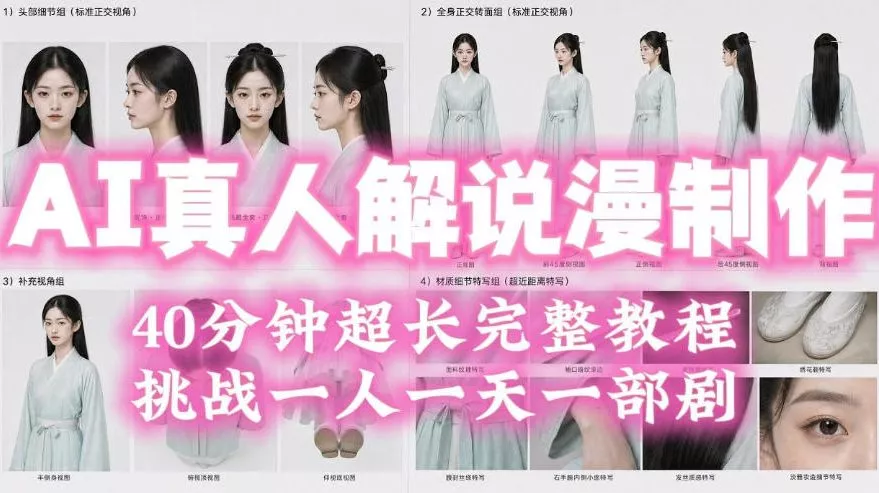 21a1b07556ccb265c36881274a7a43ed.webp 2026年AI真人解说漫剧自动批量化制作教程,40分钟超长完整,自动批量化制作,挑战一人一天一部剧!
