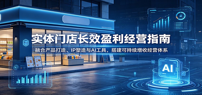 24c4d8c1a86c405dd8decf891e777a4f.jpeg 实体门店长效盈利经营指南:融合产品打造、IP塑造与AI工具,搭建可持续增收经营体系