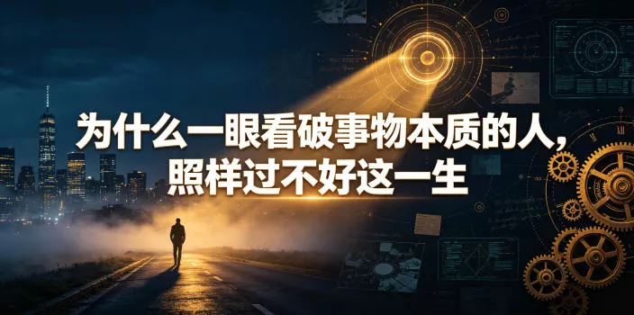 付费文章:为什么一眼看破事物本质的人,照样过不好这一生祝你网--专注互联网创业.信息差副业研究拒绝割韭菜祝你网