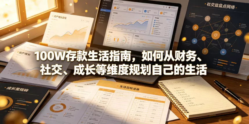 付费文章：100W存款生活指南，如何从财务、社交、成长等维度规划自己的生活祝你网--专注互联网创业.信息差副业研究拒绝割韭菜祝你网