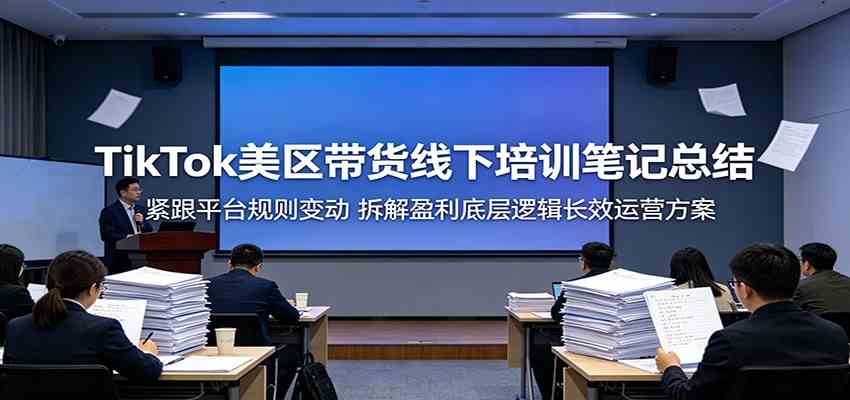 TikTok美区带货线下培训笔记总结：紧跟平台规则变动，拆解盈利底层逻辑长效运营方案祝你网--专注互联网创业.信息差副业研究拒绝割韭菜祝你网