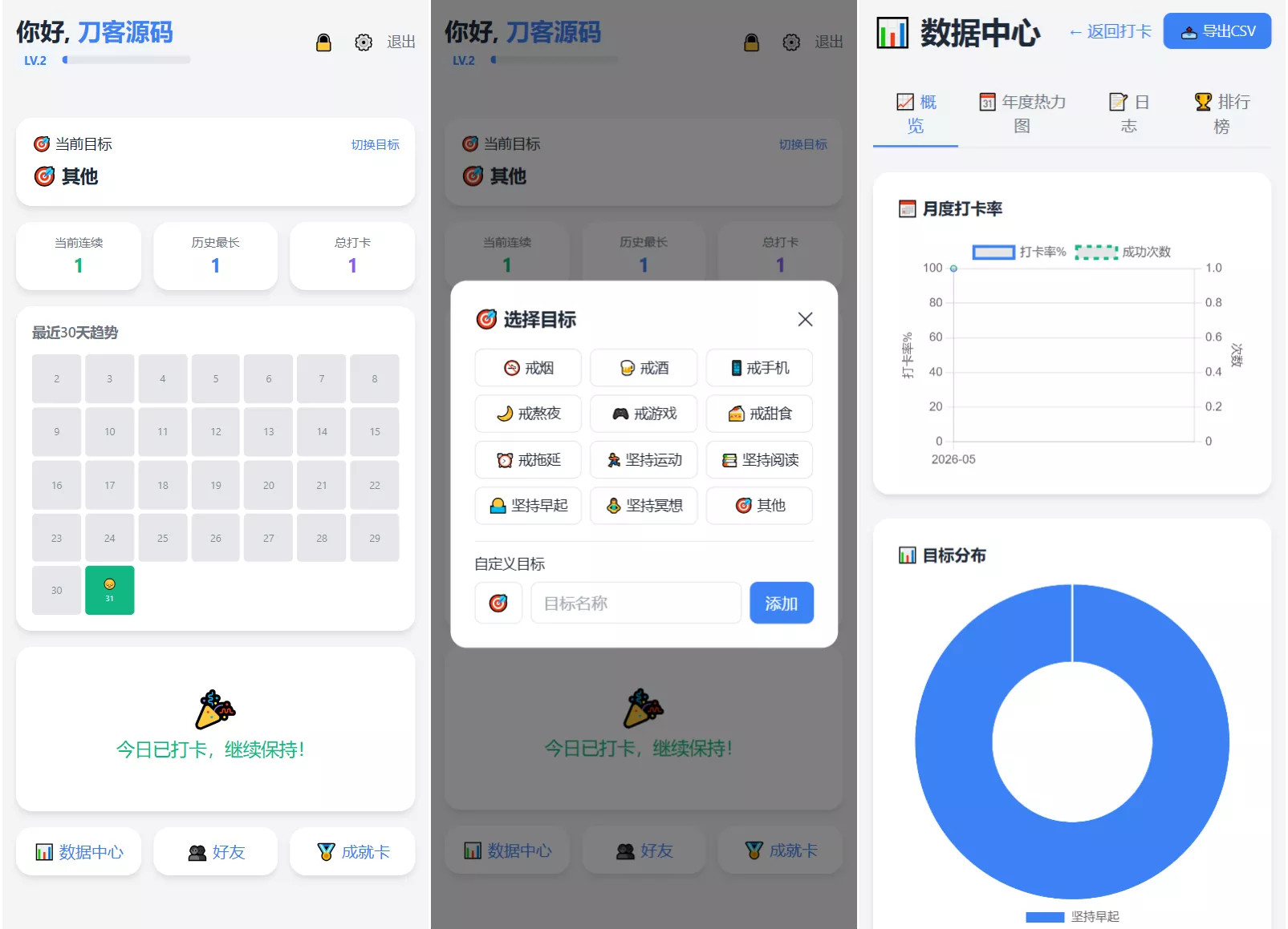 戒了么 v4.2最新版 签到打卡源码祝你网--专注互联网创业.信息差副业研究拒绝割韭菜祝你网