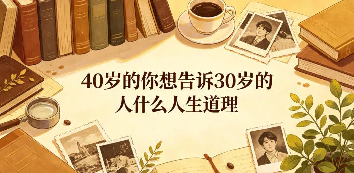 2e1bca3dd060e54869507756935c9c13.webp 公众号付费文章:40岁的你想告诉30岁的人什么人生道理?