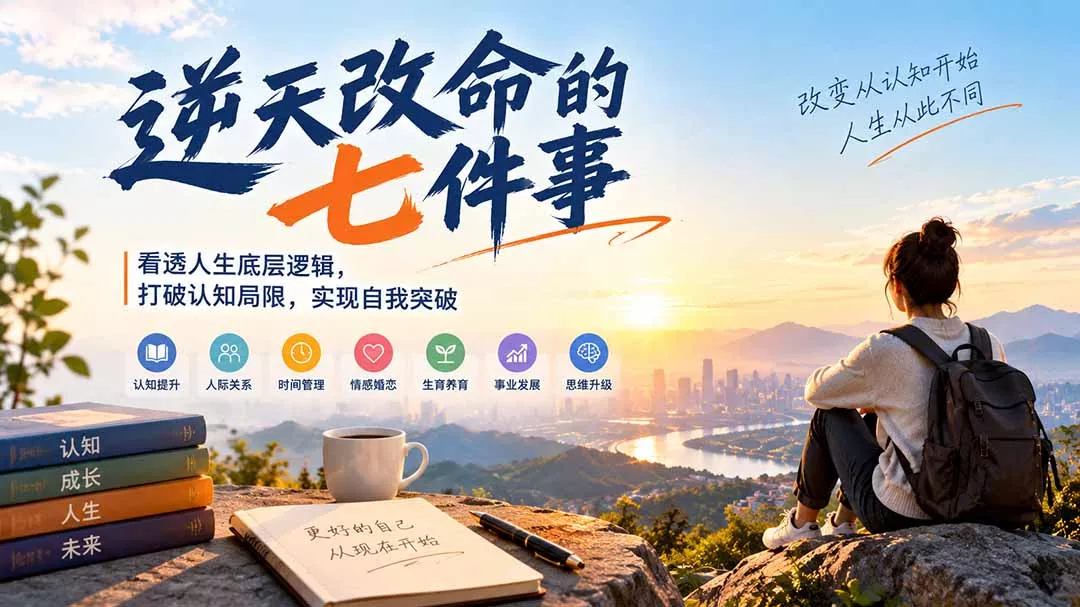 付费文章:逆天改命的七件事,看透人生底层逻辑,打破认知局限,实现自我突破祝你网--专注互联网创业.信息差副业研究拒绝割韭菜祝你网