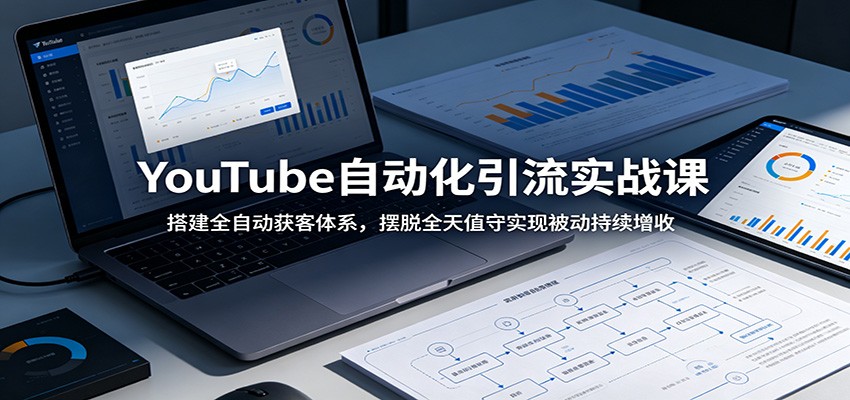 30245cd31eb91133d10e296797dfdac8.jpeg YouTube自动化引流实战课:搭建全自动获客体系,摆脱全天值守实现被动持续增收