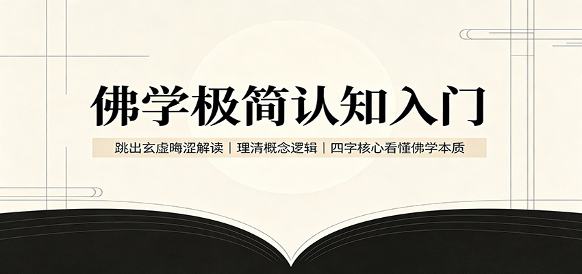 313af81a9d3c77a7cdeff5ff210f231a.jpeg 佛学极简认知入门:跳出玄虚晦涩解读,理清概念逻辑,四字核心看懂佛学本质
