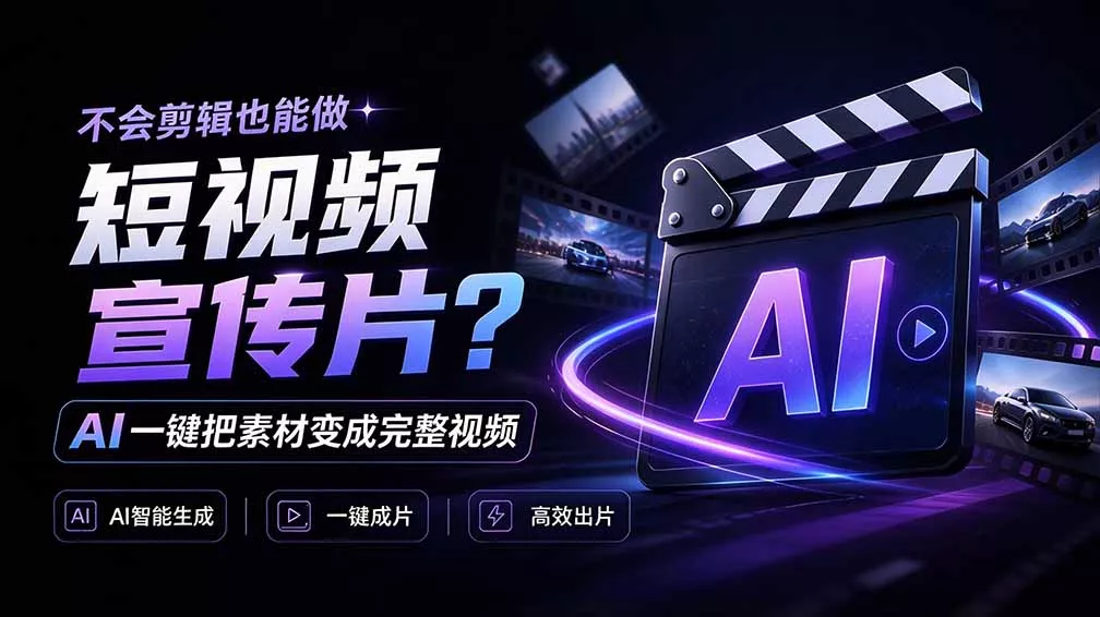 我跪下来了！不会剪辑也能做短视频宣传片？ AI 一键把素材变成完整视频，真是神奇，OpenFilm 超省事祝你网--专注互联网创业.信息差副业研究拒绝割韭菜祝你网
